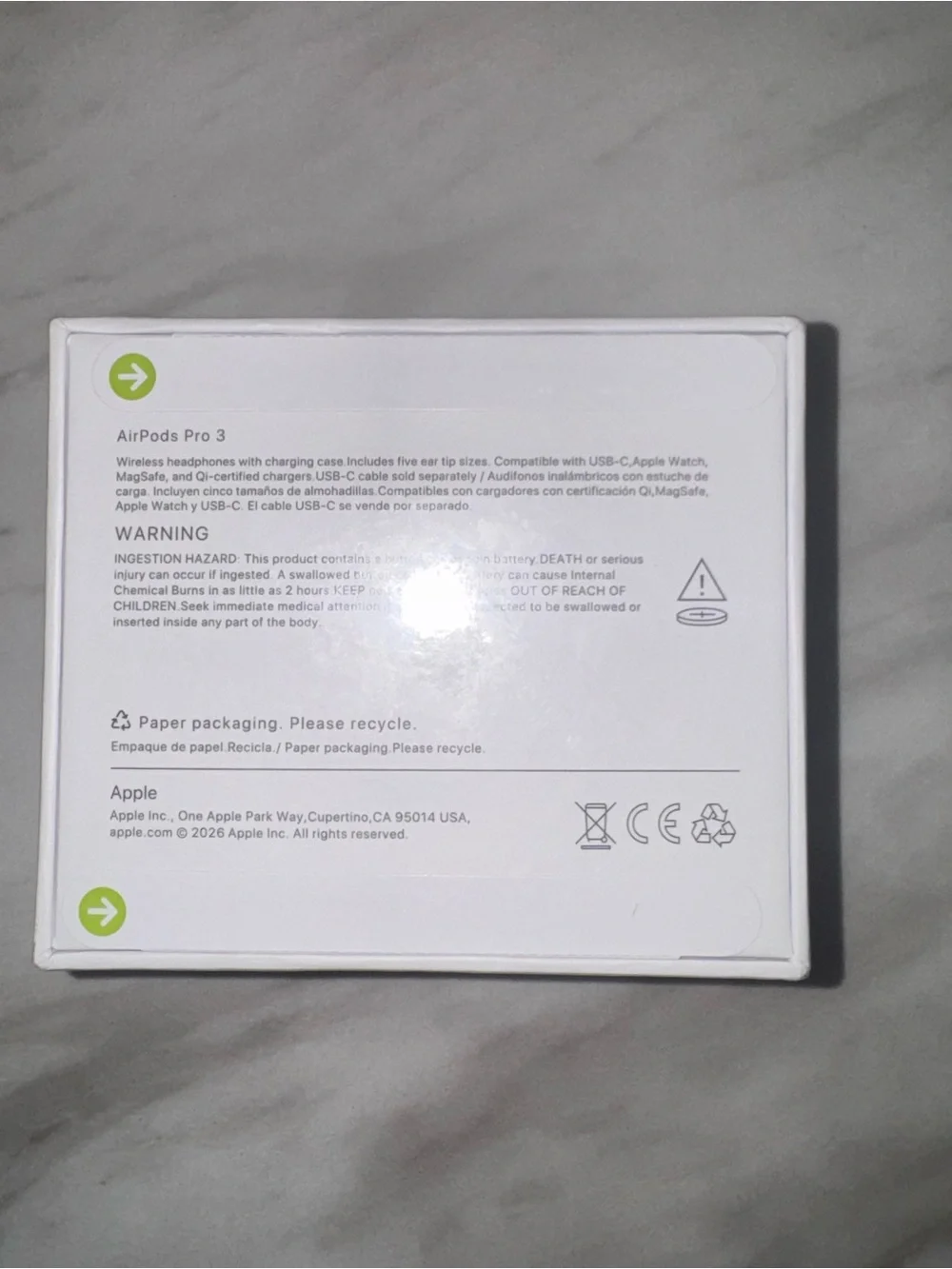 Apple active noise